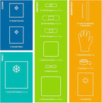Be Smart Get Prepared 110 pc First Aid Kit (4 Pack): Clean, Treat, Protect Minor Cuts, Home, Office, Car, School, Business, Travel, Emergency, Outdoor, Camping & Sports (Packaging May Vary)
