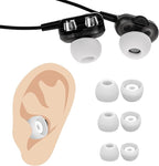 15 Pairs Silicone Ear Bud Replacement Pieces Earbuds Ear Tips Replacement Ear Bud Covers S/M/L Sizes Ear Gels Soft Earphones Earbuds White Ear Cushion Ear Bud Tips Replacement Kit