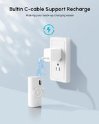 Small White Portable Power Bank for iPhone 13/12/14 Series,5000mah Mini Battery Charger for Lightning Port, Portable Battery Pack Backup Emergency Power Charger
