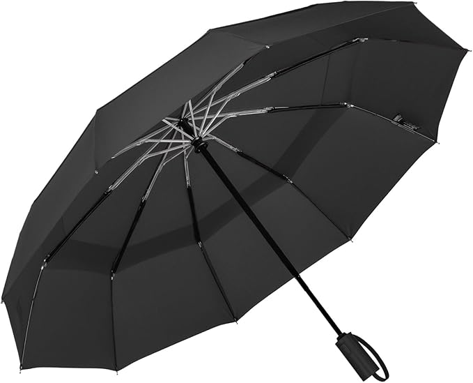 LANBRELLA Umbrella Windproof Compact Travel Umbrella Auto Open Close for Rain