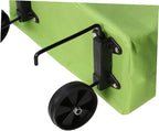 Alipis Portable Folded Shopping Cart Lightweight Trolley Car for for Shopping Travel and Outdoor Activities Collapsible Luggage Cart Green