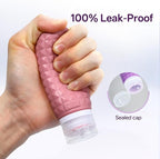 Travel Bottles for Toiletries, TSA Approved Travel Size Containers, Leak Proof Silicone Shampoo Bottles, Small Toiletry Containers with Clear Bag for Shampoo Conditioner Lotion