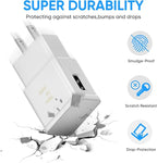 Type C Charger Fast Charging, 2 Pack USB C Android Phone Wall Charger Block & 6.6ft Charge Cable Cord, for Samsung Galaxy S8/ S9/ S10 Plus Active S10e, S20/ S21 Ultra Plus, Note 8 9 10, Pixel 3 4 etc