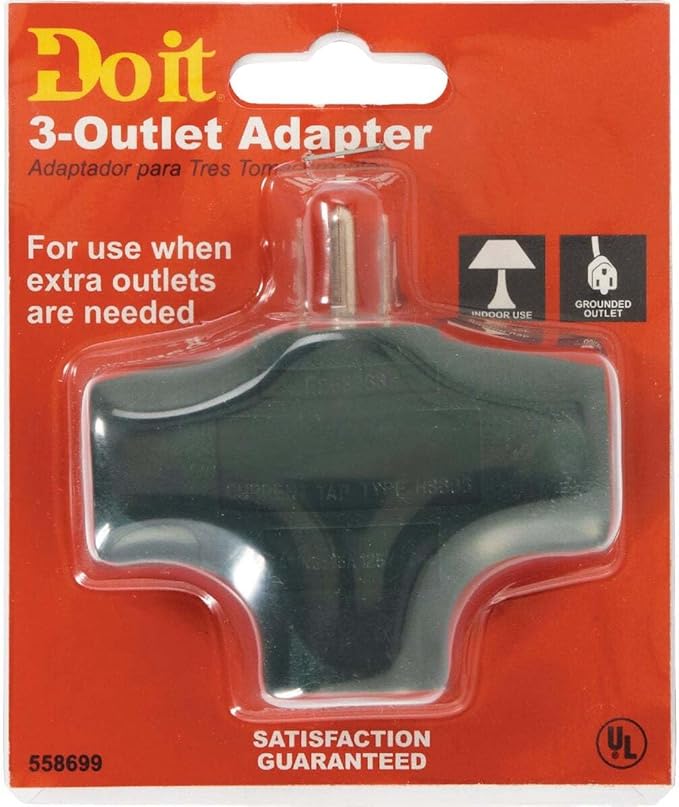 Grounded Multi-Outlet Cube Tap