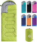 oaskys Camping Sleeping Bag - 3 Season Warm & Cool Weather - Summer Spring Fall Lightweight Waterproof for Adults Kids - Camping Gear Equipment, Traveling, and Outdoors