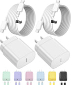 Type C Charger Fast Charging for iPhone 17 16 15,USB C Samsung Chargers Block 25W Super Fast Chargers for Samsung Galaxy S25/S24 S23 S22 S21/iPhone Air/17/17 Plus/17 Pro Max/16 Pro Max/15 Plus(White)
