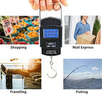 Luggage Scale with Battery Automatic Reading, Many Ways of use, Accurate Numbers, The Perfect Multifunctional Scale, a Good Helper for Your Travel and Fishing