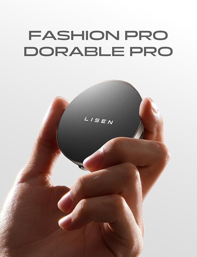 LISEN Magsafe Car Mount Charger, 15W Fast Charging Magnetic Wireless Car Charger [Mini & Fast Charging], Magnetic Car Phone Holder Dashboard Gifts for iPhone 17 Pro Max Air 16 15 14,Samsung