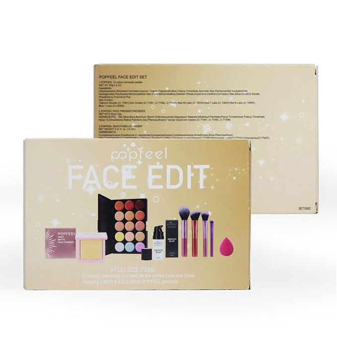 FantasyDay All in One Makeup Kit for Women Full Kit Girls Makeup Gift Sets Xmas Essential Bundle Include Eyeshadow Palette Lipstick Blush Concealer Eyeliner Mascara Foundation Brush Eyebrow Pencil