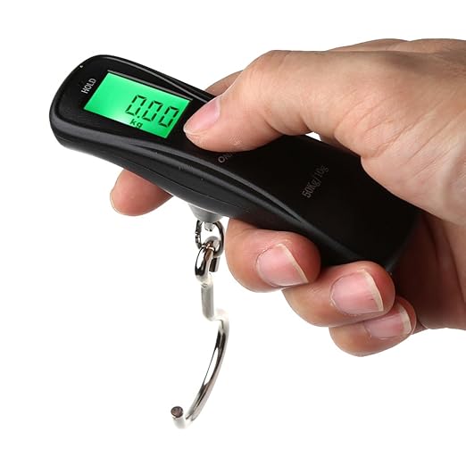 50kg/10g Portable Luggage Scale Digital Precise Hook Hanging Scale Electronic Weight Scale For Travel Househol