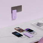 Q Portable Charger with Built-in Cables and AC Wall Plug, USB C External Battery Pack, 10000mAh Travel Essentials Power Bank Compatible with iPhone 16/15/14/13, Samsung Galaxy, Pixel,Tablet and More