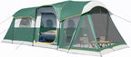 UNP Camping Tent 8 Person Waterproof Big Tunnel Tent with Screen Porch,Family Outdoor Large Tents for Camping 20' x 9' x 80in(H)