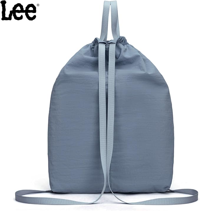 Lee Drawstring Backpack Bag Lightweight Small Gym Swim Beach Bag Water Resistant Sports Sackpack for Men Women, LEE48-002JN