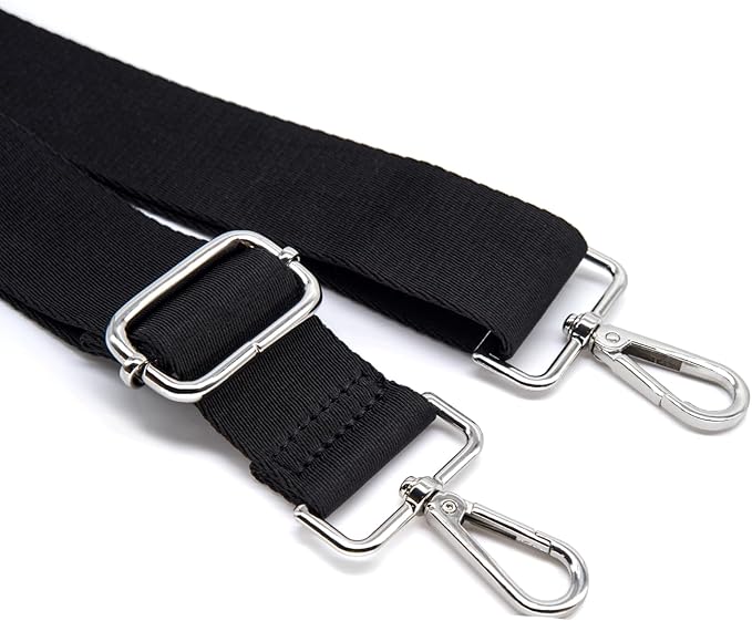 S&loyoe Thickened Solid Color Purse Straps Replacement Crossbody Bag Strap Adjustable Wide Guitar Straps for Handbags 1.5inch