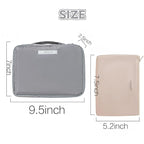 Queboom Travel Makeup Bag Cosmetic Bag Makeup Bag Toiletry bag for women and men (Grey)