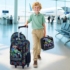 Kids Suitcase with Wheels for Girls and Boys, Rolling Carry on Luggage for Toddler Children