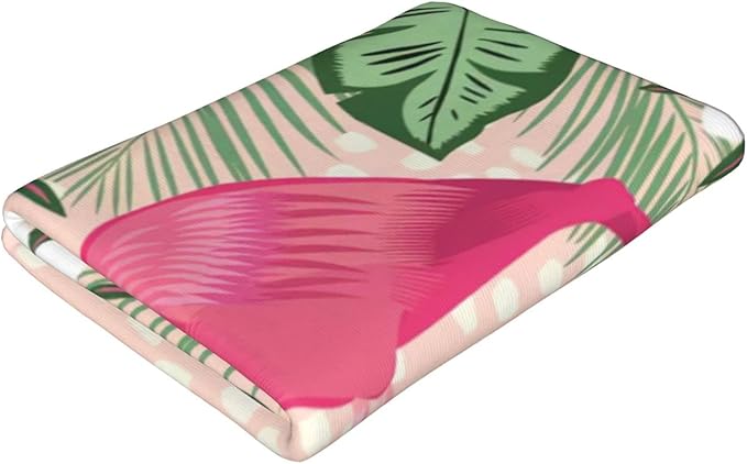 COMFAR Flamingo Microfiber Beach Towel for Women/Adults, Cute Personalized Beach Towels Bulk, Big Extra Large Beach Towels Oversized Clearance, Quick Dry Sand Free Pool Towel 30"x 60"