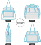 USPECLARE Clear Bag for Stadium Events,Transparent Bag for Work Sports Games Concerts Travel Gym