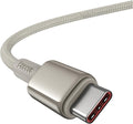 Baseus USB C Cable, 100W PD 5A QC 4.0 Fast Charging USBC to USBC Cable, Zinc Alloy Nylon Braided USB Type C Charger Cord for iPhone 16 15 Pro/Plus/Pro Max, MacBook, iPad Pro, Galaxy S24 S23+ (6.6ft)