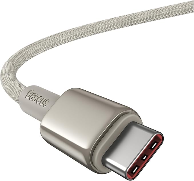 Baseus USB C Cable, 100W PD 5A QC 4.0 Fast Charging USBC to USBC Cable, Zinc Alloy Nylon Braided USB Type C Charger Cord for iPhone 16 15 Pro/Plus/Pro Max, MacBook, iPad Pro, Galaxy S24 S23+ (6.6ft)