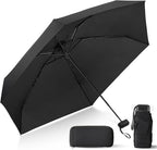 Compact Travel Umbrella with Case - Mini Umbrella for Purse, Small Lightweight &Tiny Design Perfect for Parasol Outdoor Sun&Rain Umbrellas