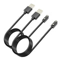 Charger Compatible with VeryFitPro, Fitpolo, Tozo, and YAMAY Smartwatches Including Models SW025, Letsfit ID205L, Replaceable Magnetic USB Cable, Smart Watch Fast Charging Cable (2, Black)