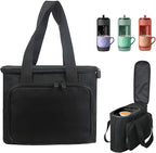 Carrying Bag for Keurig K-Mini Mate Single Serve Coffee Maker, Portable Single Serve Coffee Maker Travel Carrying Case, Thick Padded for Protection, Storage Tote Bag for Coffee Machine