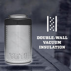 YETI Rambler 12 oz. Colster Can Insulator for Standard Size Cans, Red/Navy/Badge