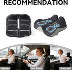 18x16 Inch Memory Foam Seat Cushion for Office Chair, Car & Truck, Ergonomic Chair Cushion for Long Sitting, Thick Supportive Seat Pad with Non-Slip Bottom, Washable Cover