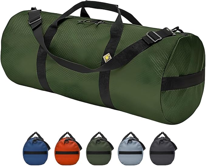 131L Expedition Duffel Bag, Heavy-Duty Gear Bag, 1050D Tuff Cloth, Diamond Ripstop, Reinforced Stitching - Green (16" x 40")