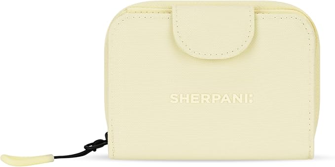 Sherpani Barcelona, Nylon Bifold Zipper Pocket Wallet for Women, Travel Bag, RFID Protection