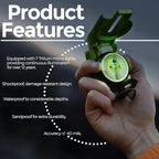 Cammenga Official US Military Tritium Lensatic Compass, Accurate Waterproof Hand Held Compasses with Pouch for Hiking Camping Navigation Survival Backpacking Orienteering