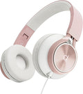 ARTIX CL750 Wired Headphones with Mic — Noise Isolating On-Ear Headphones for Computer and Laptop Wired, Plug in Corded Headphone with Wire (Foldable, Aux Jack 3.5mm)