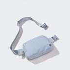 Pander Everywhere Belt Bag for Women, 5 Zipper Pockets Nylon Crossbody Fanny Pack Purse (Windmill Blue).