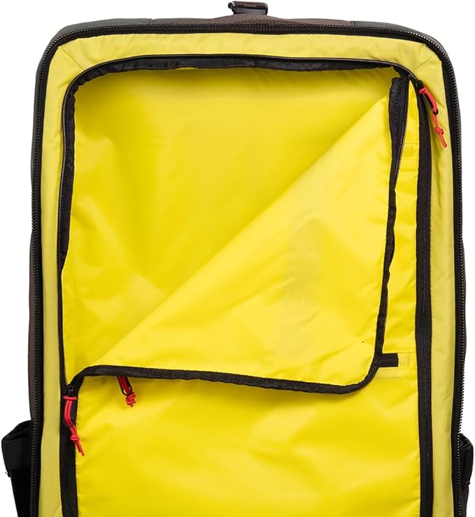 Topo Designs Global Travel Bag – 30L or 40L - Carry-On Compliant Most Airlines, Durable Travel Duffel Bag, Clam Shell Main Pocket, Laptop Sleeve, Backpack, Luggage (40L / Woodland/Forest)