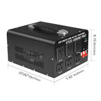 Yinleader 5000W PRO Voltage Transformer Converter Step Up/Down AC 110V/120V to 220V/240V or 220V/240V to 110V/120V Power Converter w/US Standard Power Cord,Circuit Breaker Protection
