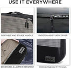 Large Packing Cubes for Travel - 5pc Packing Cubes for Suitcases - Lightweight Luggage Organizer Bags (Non-Compression)