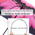 LANBRELLA Umbrella Windproof Compact Travel Umbrella Auto Open Close for Rain