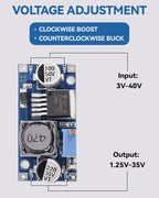10 Pack LM2596 LM2596S Adjustable Voltage Regulator Step Down Variable Volt Regulator Input 3.0-40V Output 1.5-35V DC-DC Buck Converter Electronic Voltage Stabilizer Power Supply Module