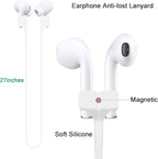 Magnetic Anti-Lost Straps for AirPods,Colorful Soft Silicone Sports Lanyard, Neck Rope Cord