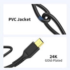 6FT Mini USB Cable, Standard USB 2.0 Type A Male to Mini B Male Charger Cord Compatible with PS3 Controller, MP3 Player, Camera, Dash Cam, Garmin GPS, Hero 4/3+