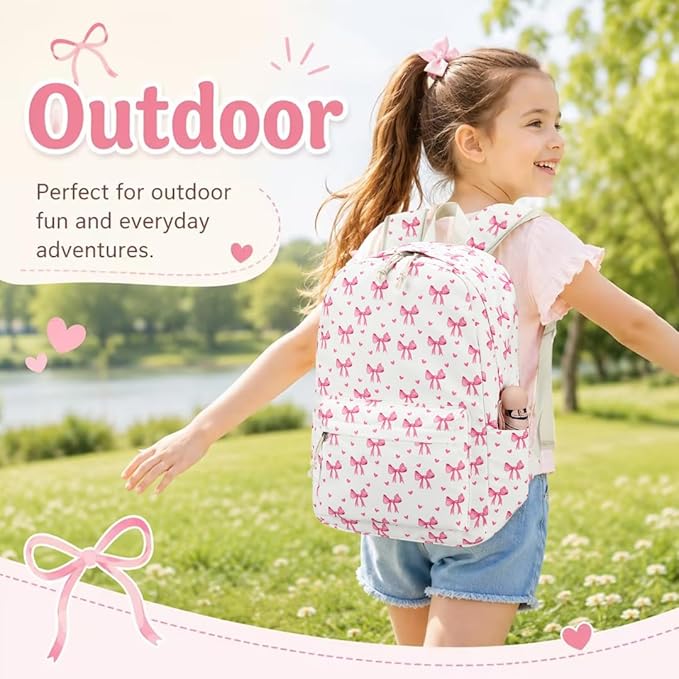 LOIDOU Backpack for Girls School Backpacks Bookbags for Elementary Middle School Women Laptop Backpacks (215 Beige, L-17)