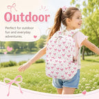 LOIDOU Backpack for Girls School Backpacks Bookbags for Elementary Middle School Women Laptop Backpacks (215 Beige, L-17)