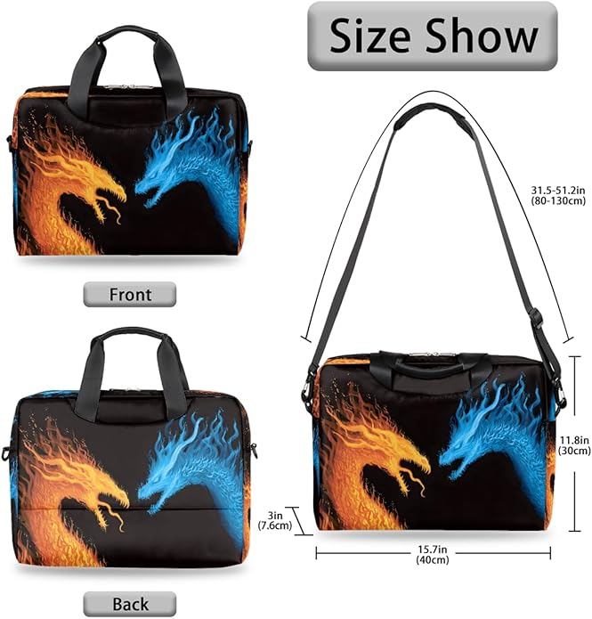 Cute Laptop Shoulder Bag for Women Men, Computer Laptop Bag Laptop Sleeve Case Laptop Satchel Briefcase Carrying Bag QA-1