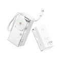 sharge 3 in 1 Portable Charger with Built-in Retractable Cables 10000mAh Power Bank, 30W Max Travel Essentials Battery Pack Fast Charging Powerbank for iPhone 17/16 and More