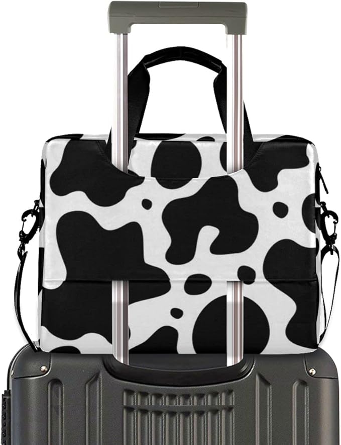 Cow Print Laptop Case, 15.6 inch Laptop Bag, Waterproof Laptop Sleeve, Laptop Briefcase for Women & Men