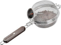 Home Coffee Bean Roaster Tool - CAFEMASY Portable Stainless Steel Handy Coffee Roaster Mesh Pan Tool with Thermometer for Home & Outdoor Coffee Beans Baking