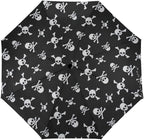 AMRANDOM Travel Folding Umbrella Automatic Open Tri-Fold For Car Rain Outdoor Use For Car Rain Outdoor Use With Black Anti-Uv Coating