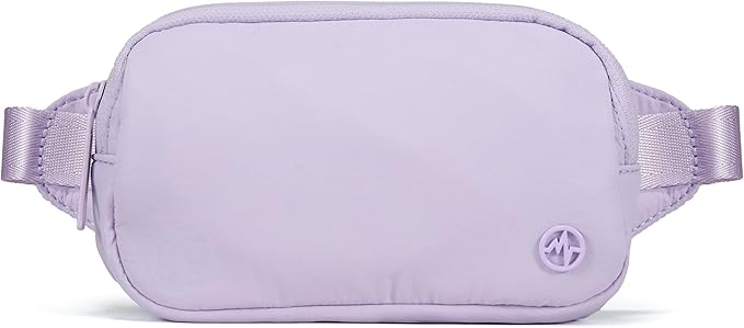 Pander Mini Belt Bag – Ultra Compact, Fits 6.7” Phone, Lipstick, Earbuds, Essentials, Small Crossbody Waist Purse, Lilac Purple