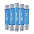 Yuclet 5 Pack Personal Water Filter Straw for Drinking Survival, 0.1-Micron Portable Water Purifier Straw Filters for Camping, Hiking, Travel, Backpacking & Emergency Preparedness